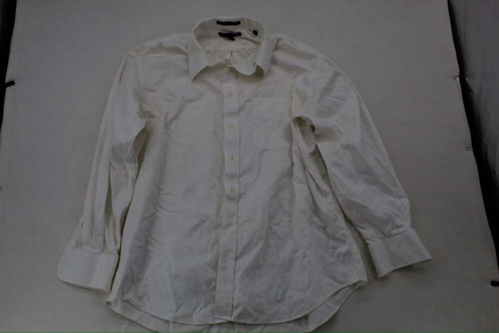 Tommy Hilfiger Dress Shirt Size 17 1/2 34-35 XL White Long Sleeve